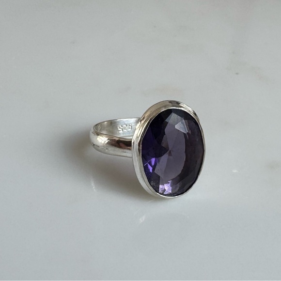 NWOT Sundance Amethyst Sky Ring, Amethyst, Sterling Silver - Picture 4 of 6
